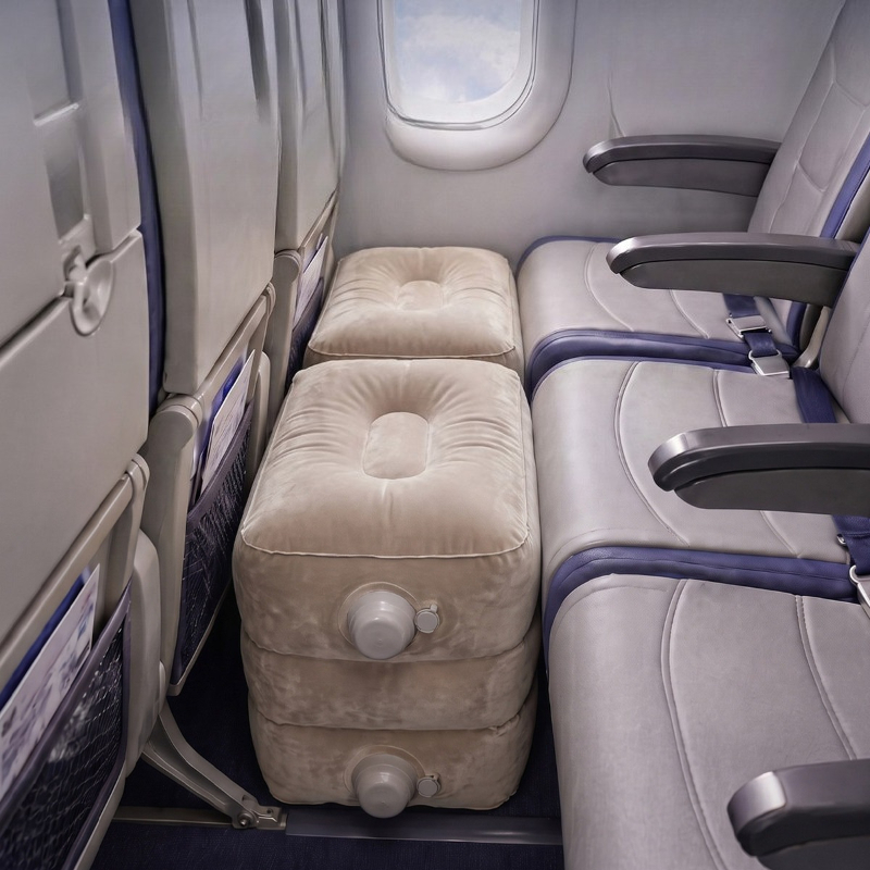 Travel Accessories Long Flight - Apoio de Pés Inflável para Voos