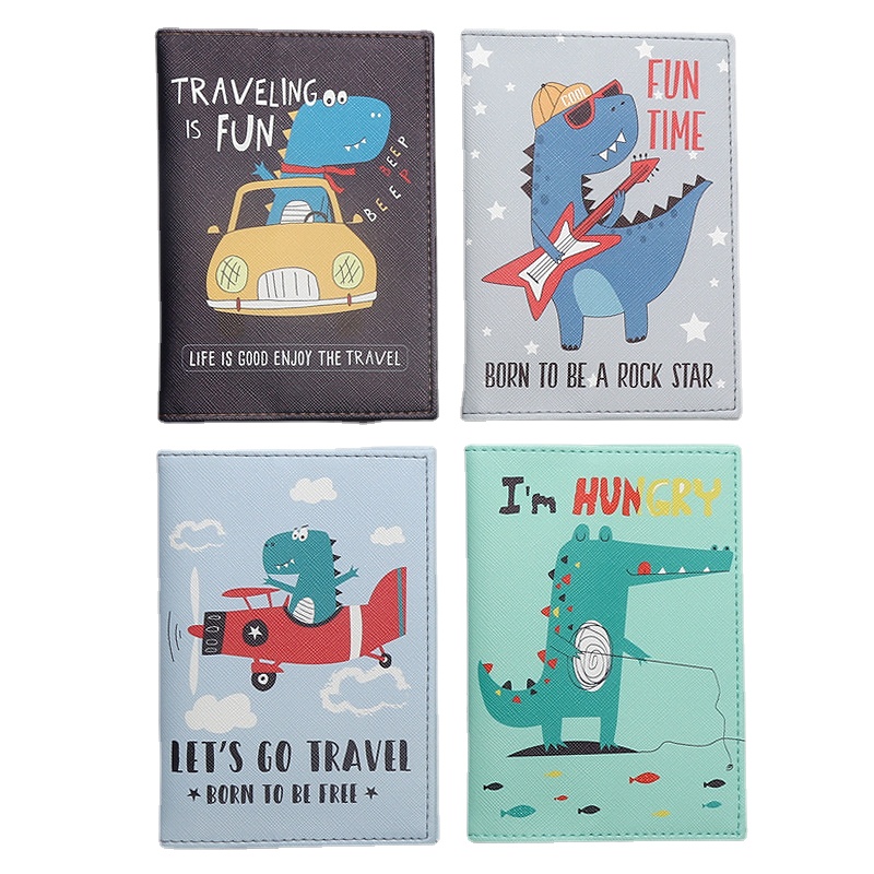 Travel Accessories Wallet - Dinossauro dos desenhos animados impresso titular
