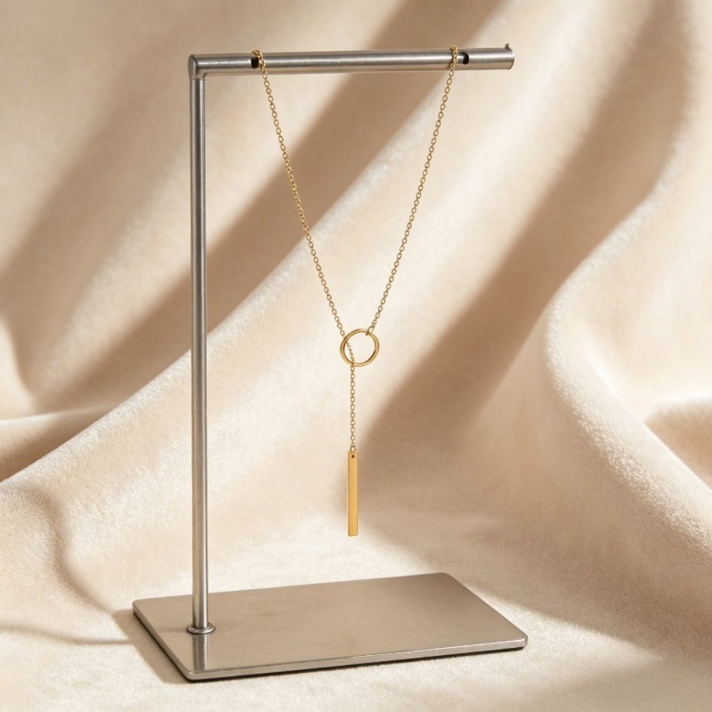 Colar com Pingente Dourado Geo - Travel Accessories As Gifts avaliação e preço