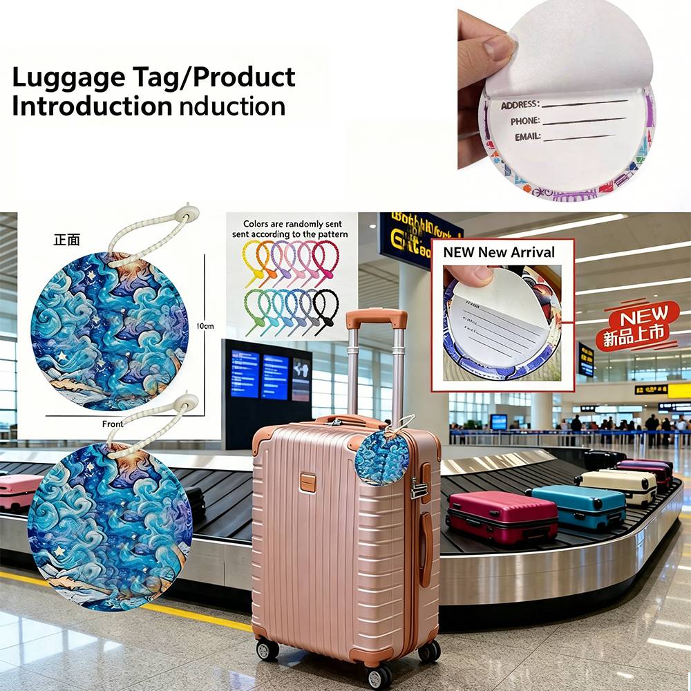 Etiqueta de Bagagem Redonda co - Travel Accessories Ideas avaliação e preço