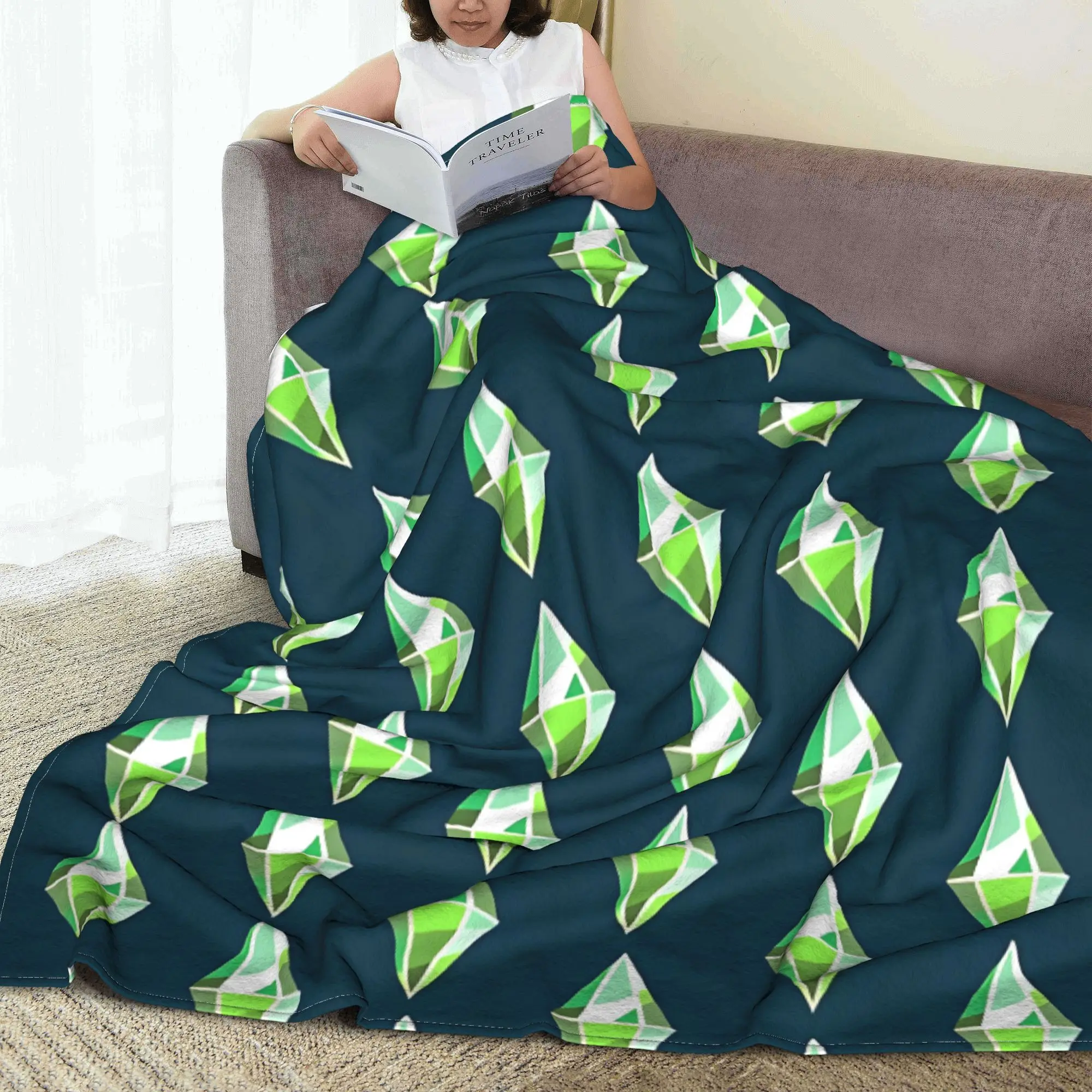 Cobertor com padrão geométrico - Travel Accessories Ideas avaliação e preço