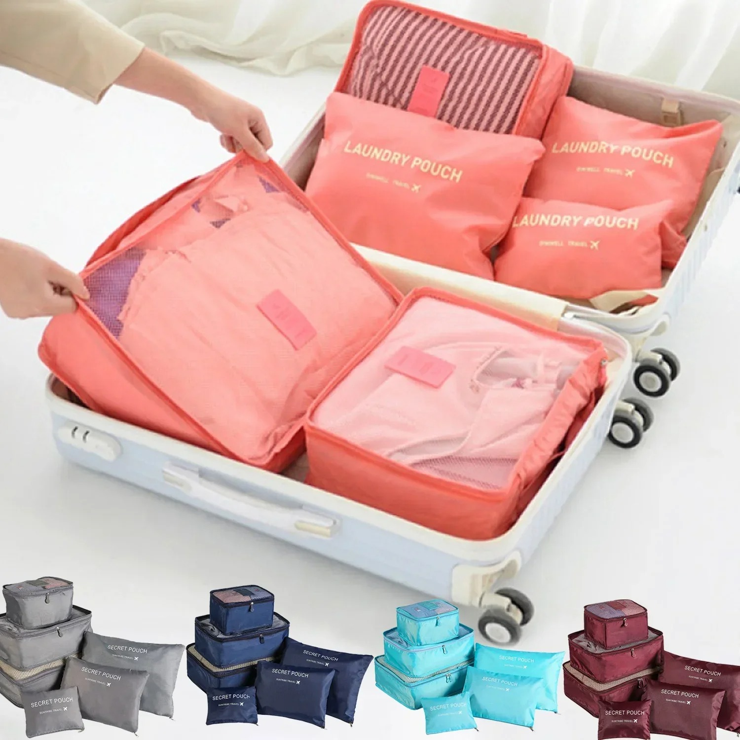 Conjunto de 6 Peças de Bolsas  - Luggage Cover Protector avaliação e preço