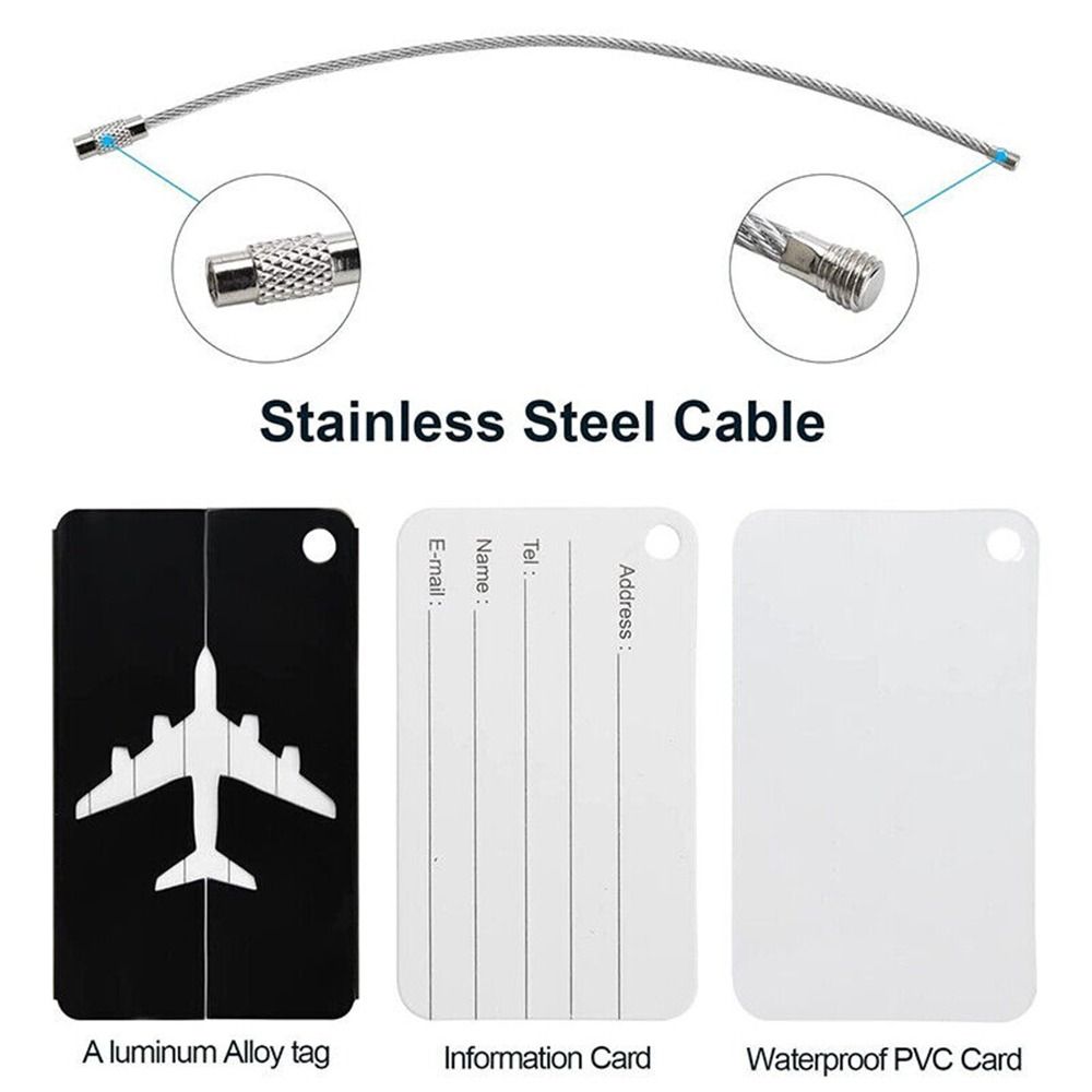 Alumínio Bagagem Tags com Cord - Travel Accessories Aesthetic avaliação e preço